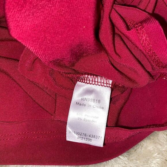 Coldwater Creek Red Cowl Neck Long Sleeve Blouse | Sz M - Picture 5 of 5